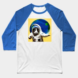 Guinea Pig Astronaut Surfing Earth Baseball T-Shirt